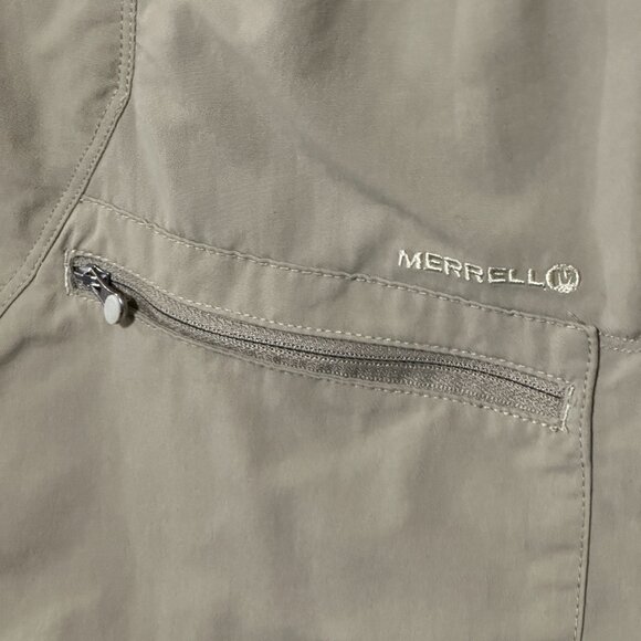 Merrell Swim Shorts - Size XL - Khaki Opti-Wick UPF 50 Nylon Belted Trunks - Picture 4 of 10